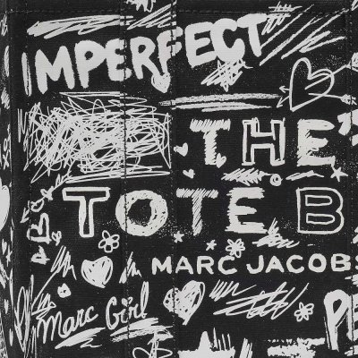 THE PUNK SCRIBBLE CANVAS MEDIUM TOTE BAG